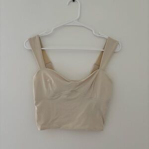 tan forever 21 crop top/tank